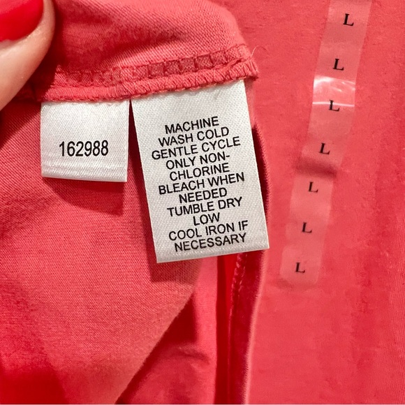 Ann Taylor Salmon Pink Lace Camisole in Size Large NWT Adjustable Strap - Picture 6 of 8